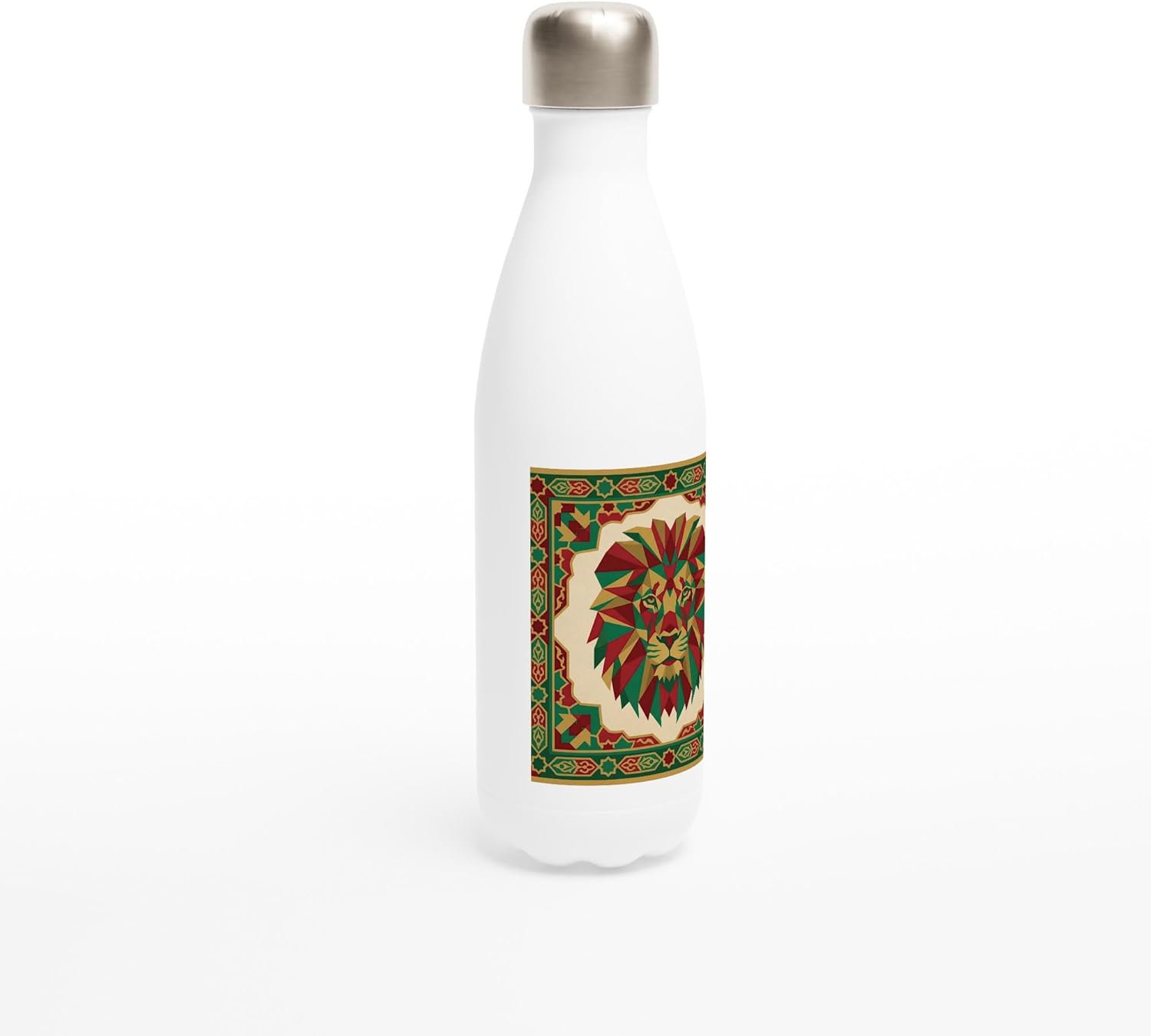 White 17oz Stainless Steel Water Bottle
