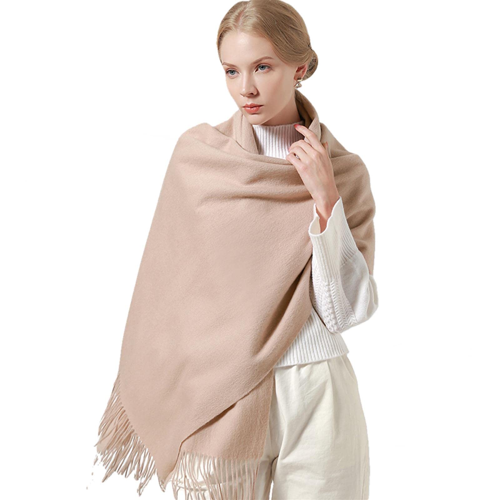 UKKO Sciarpa Sciarpa di Lana Donna Scialli Caldi Scialli Invernali Sciarpe in Lana Cashmere