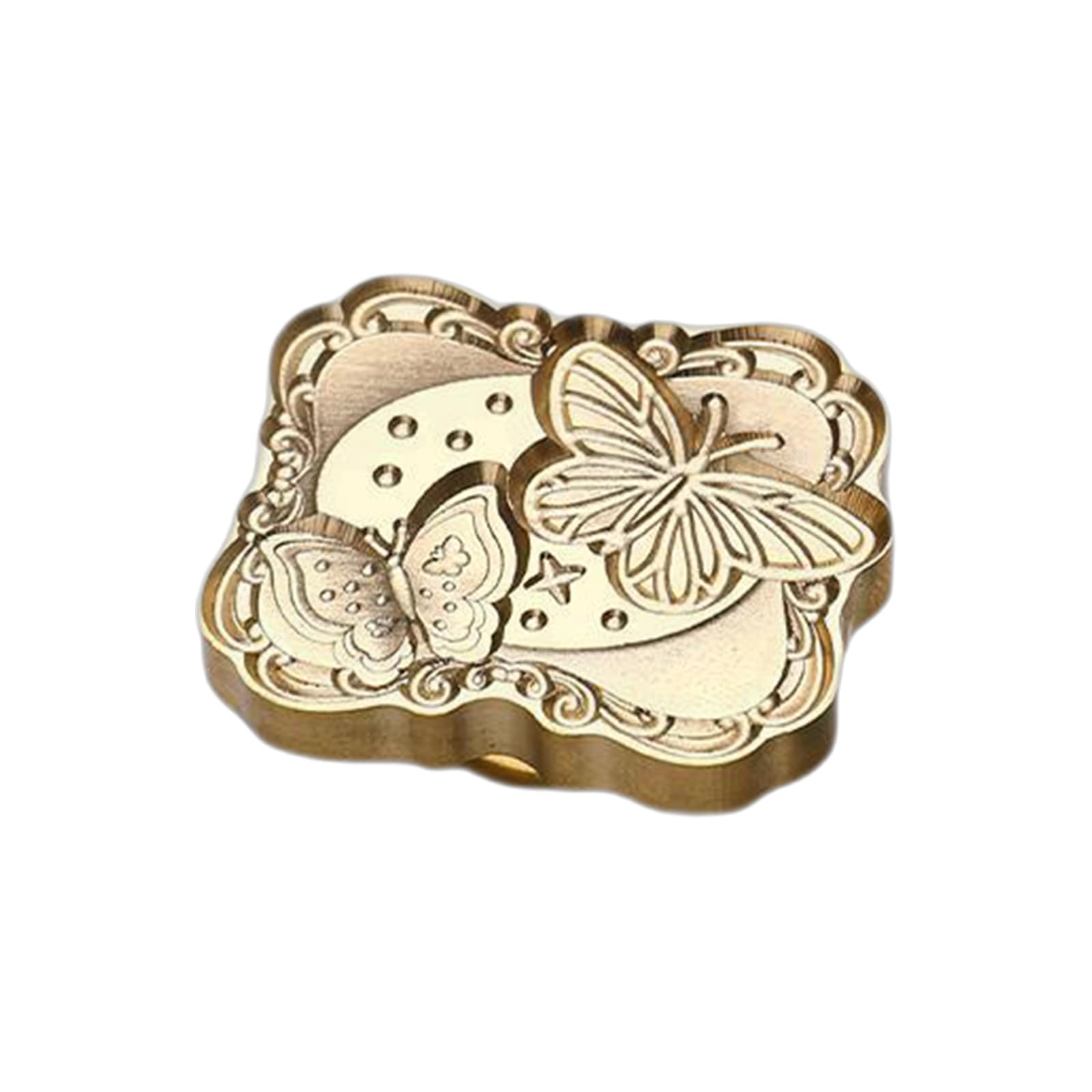CRFFZ 3D Embossed Wax Seal Stamp Sealing Stamp for and Envelope Scrapbooking and Journaling Brass Head Sealing Wax
