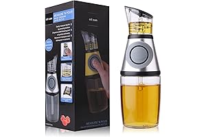 Superior Glass Olive Oil Bottle with Measured Dispenser