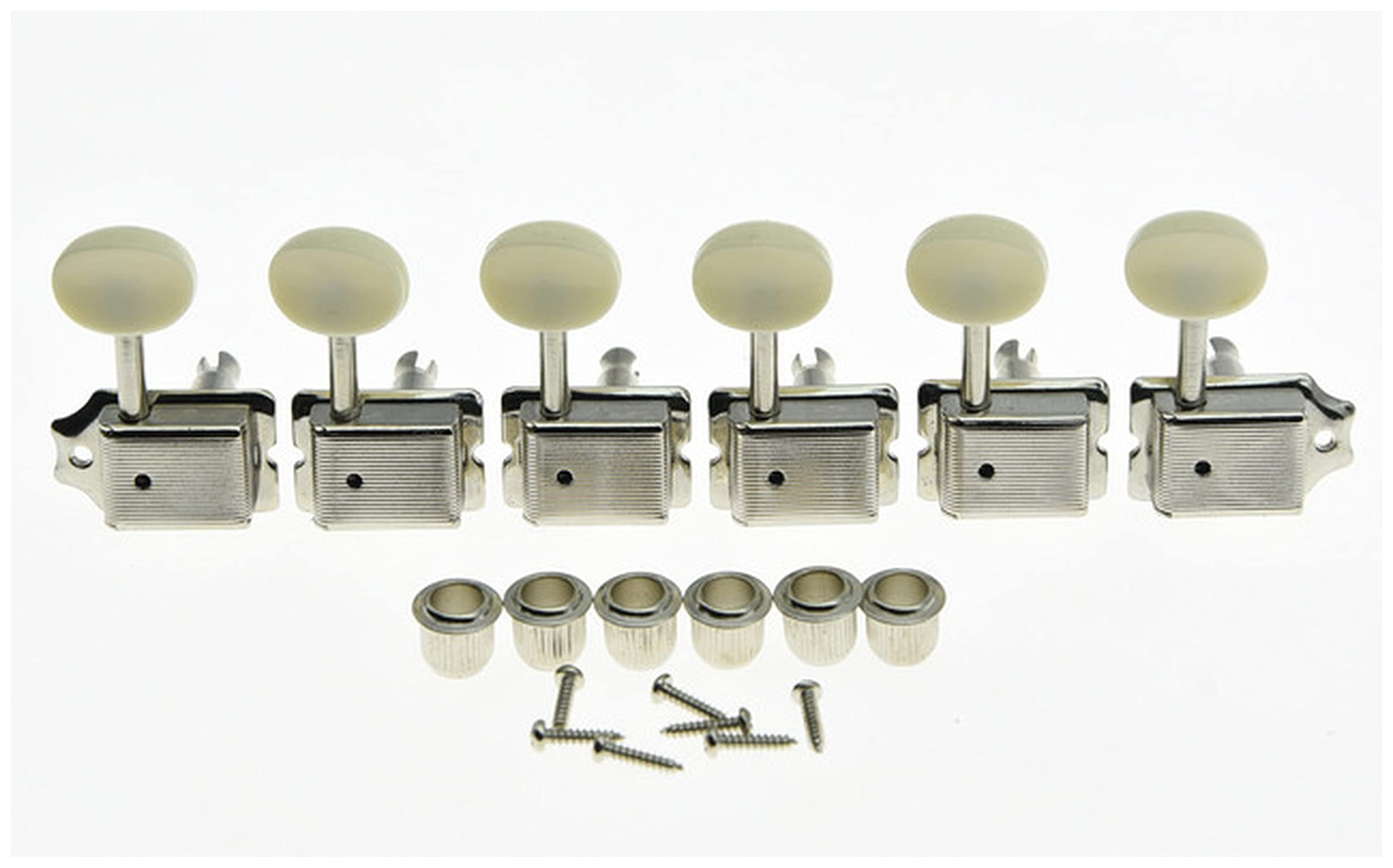 Stroik do gitary do gitary Vintage Takers Tunery do gitary St TL. kość słoniowa/nikiel/chrom/czarny/złoty drewniany tuner gitarowy (Ivory)
