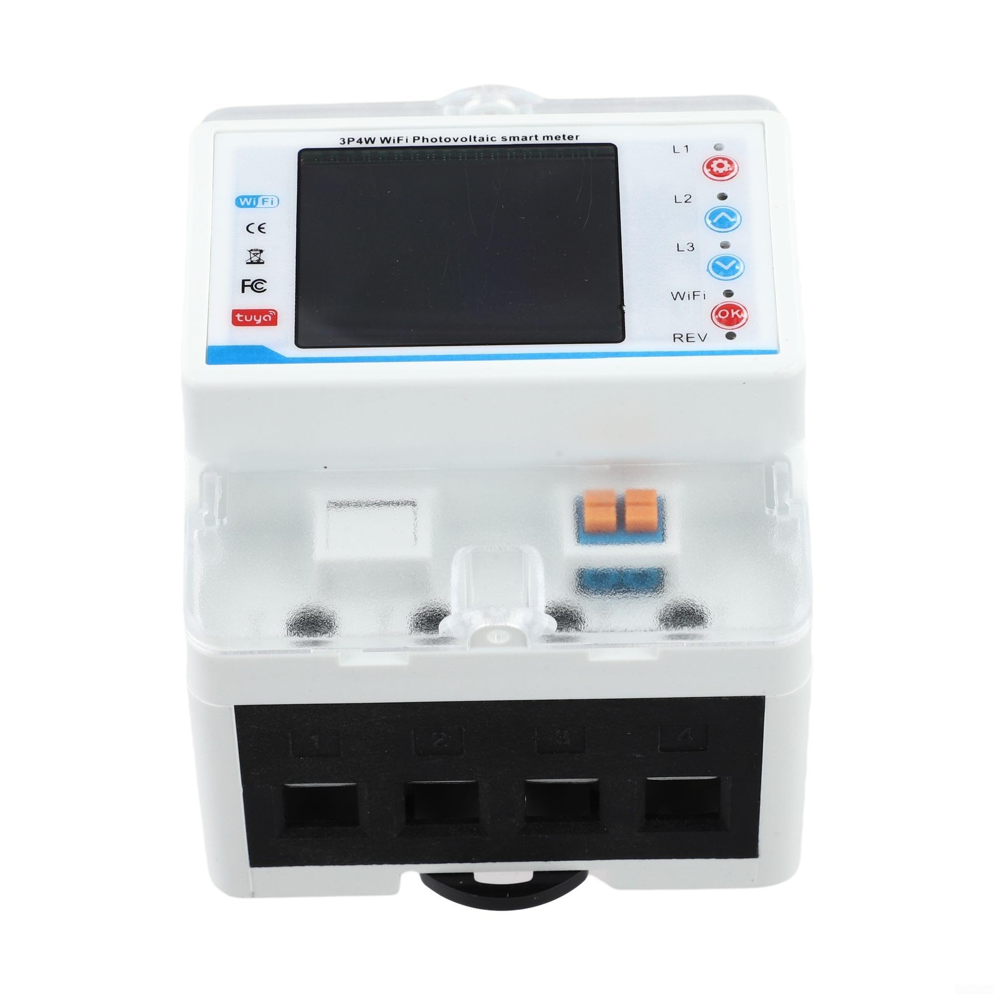 Compteur pour Smart pour tuya Triphasé Coque ABS Ignifuge Compteur