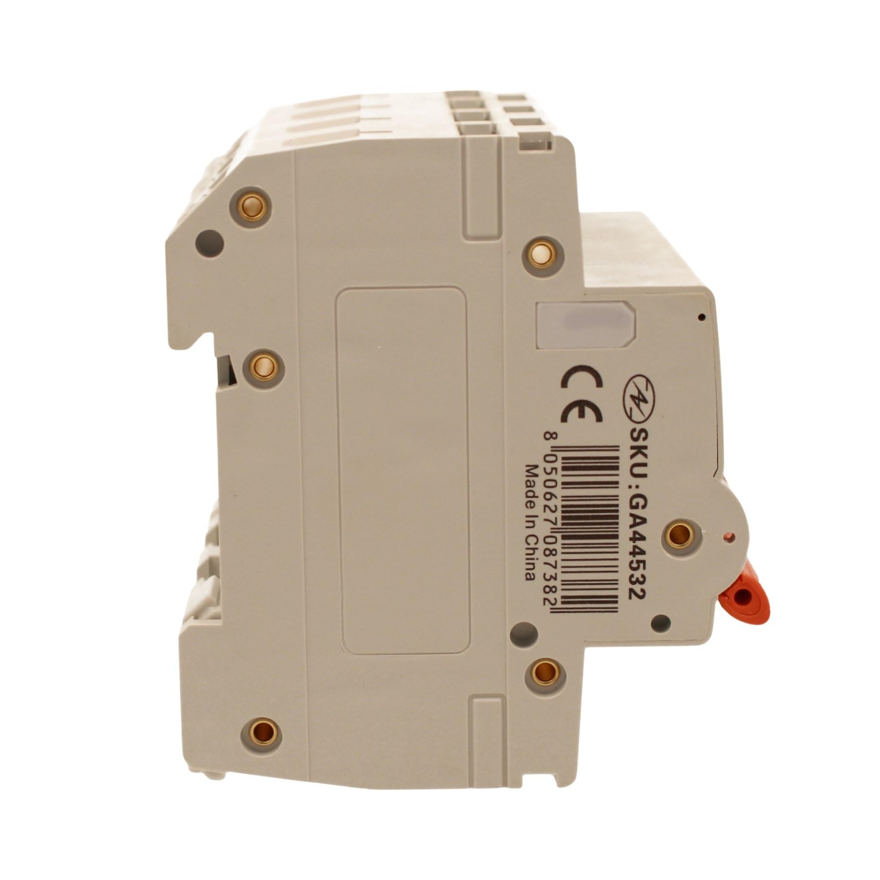 Interruptor magnetotérmico trifásico 4P 32A D32, curva D 10kA, 4 módulos DIN 380 V AC, certificado IEC60898-1, serie PB8H profesional