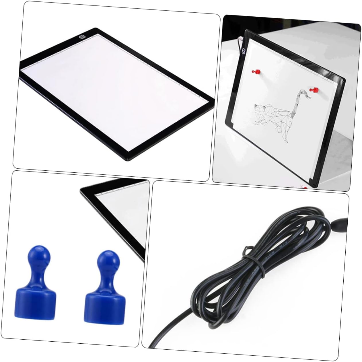 CORHAD Matte Texture Led Drawing Board USB Cable Magnets Portable Tracing Light Box for Artists Sketching and Design Work