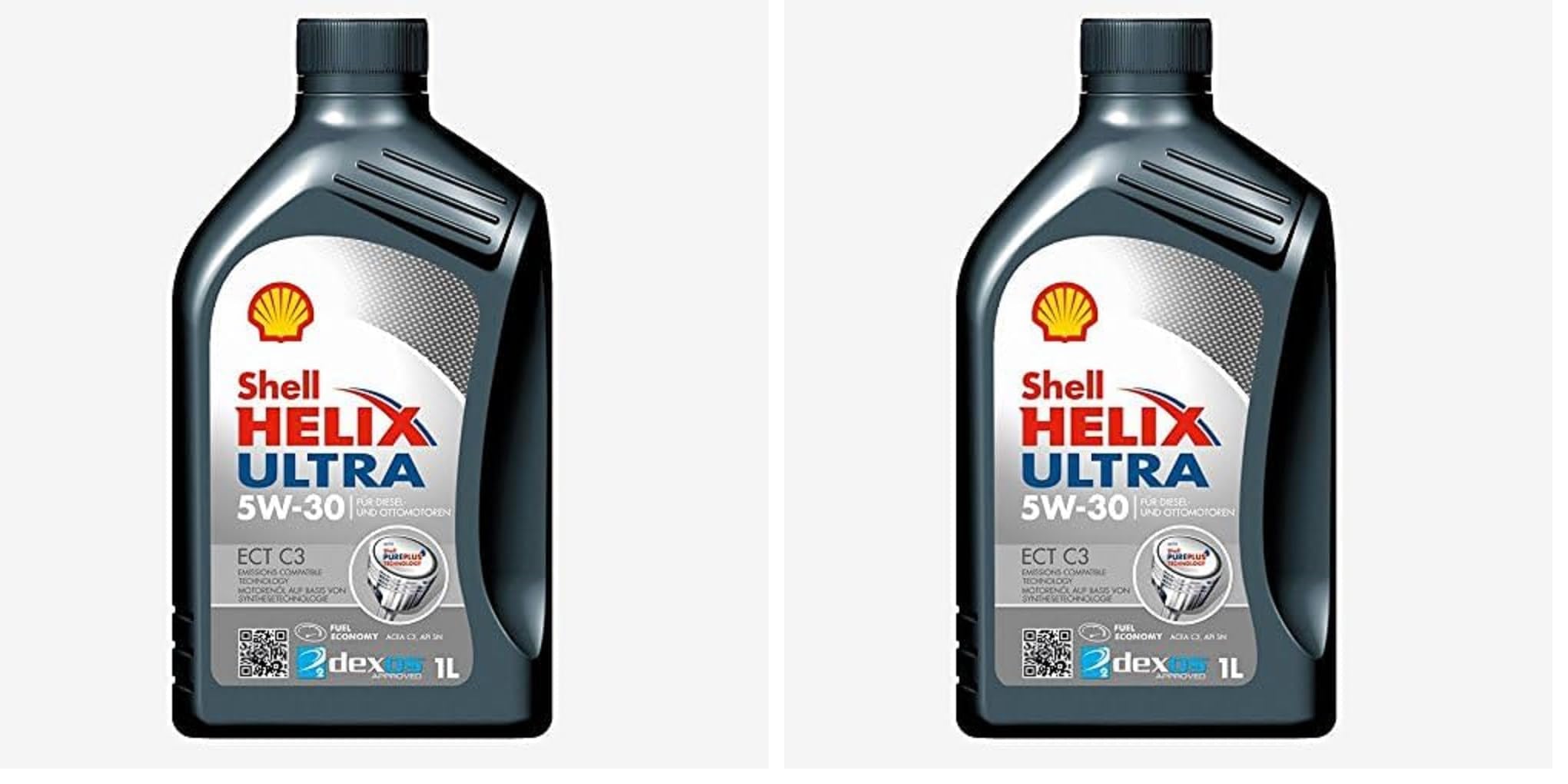 SHELL HELIX ULTRA ECT C3 5W-30, 1L, Gold (Packung mit 2)