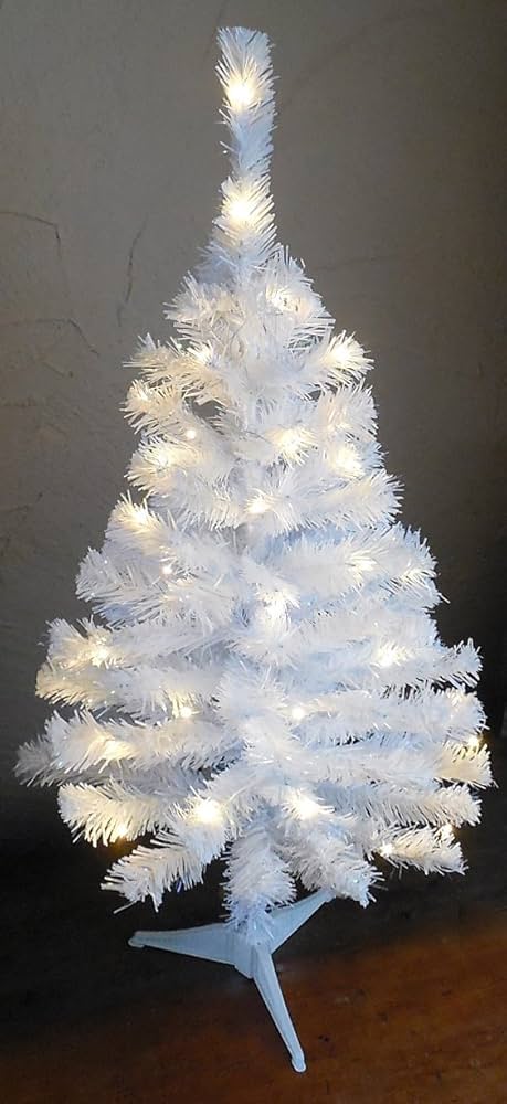 ✳︎new arrival✳︎christmastreeクリスマスツリー⑤white Amazon.com: 3' White Christmas Tree with LED Light/Tabletop samall