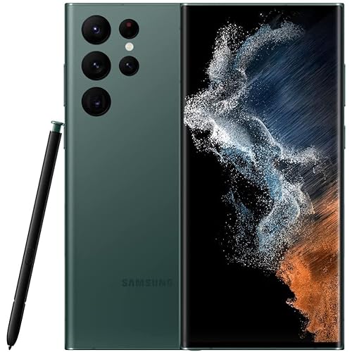 Samsung Galaxy S22 Ultra 5G 256GB Single SIM Unlocked – Green (Renewed)