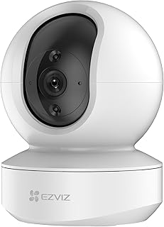 EZVIZ Indoor Wifi Camera with App, Alexa & Google Control, Security Camera Wireless 2.4GHz, Pan Tilt 360°, Baby Monitor, 1080P, Motion Detection, Auto Tracking, Two Way Talk, Alarm, Night Vision (TY1)