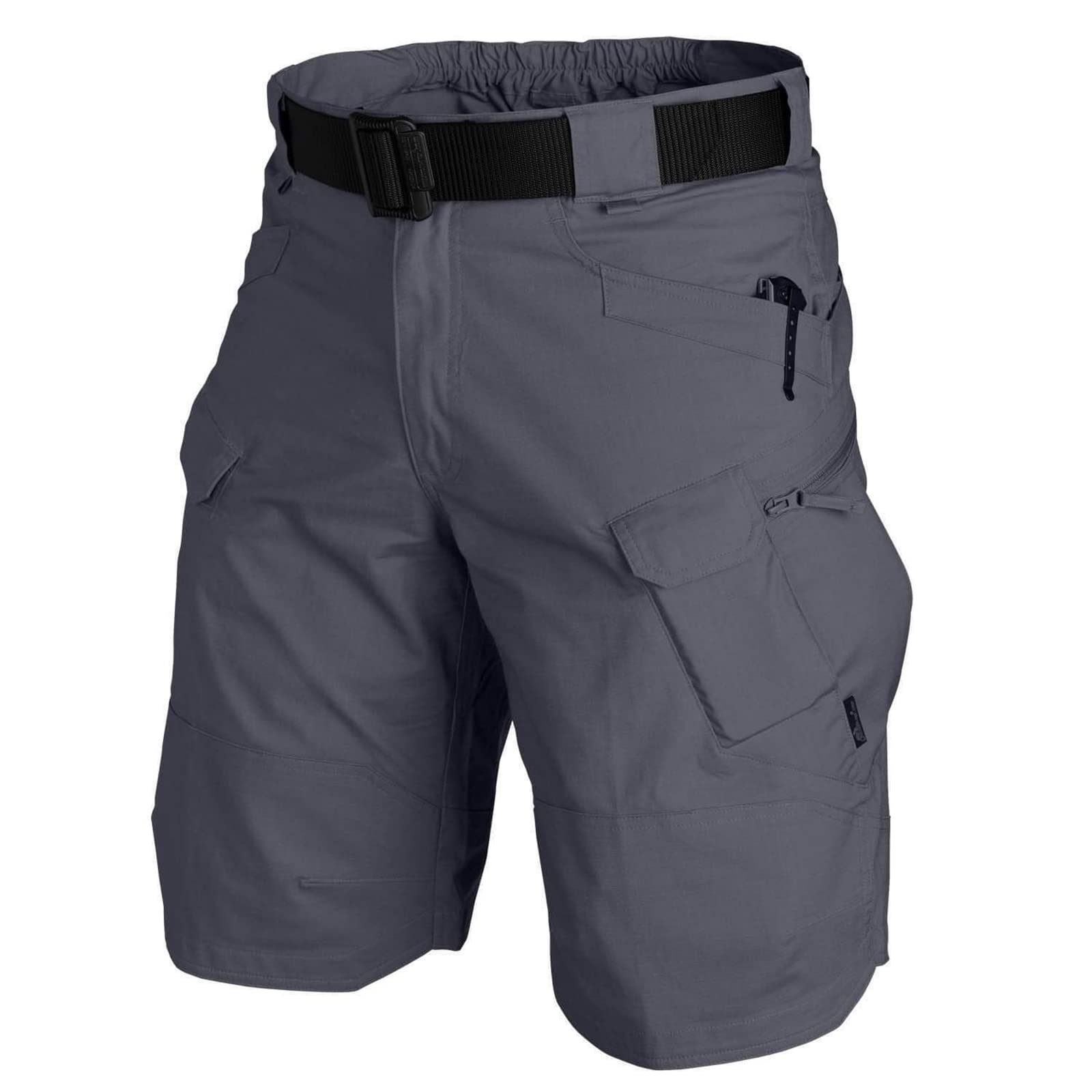 Songyi Men's Grey Quick Dry Cargo Shorts Lightweight Outdoor Hiking Tactical Shorts With Multi Pockets(Size:l,Color:grey)
