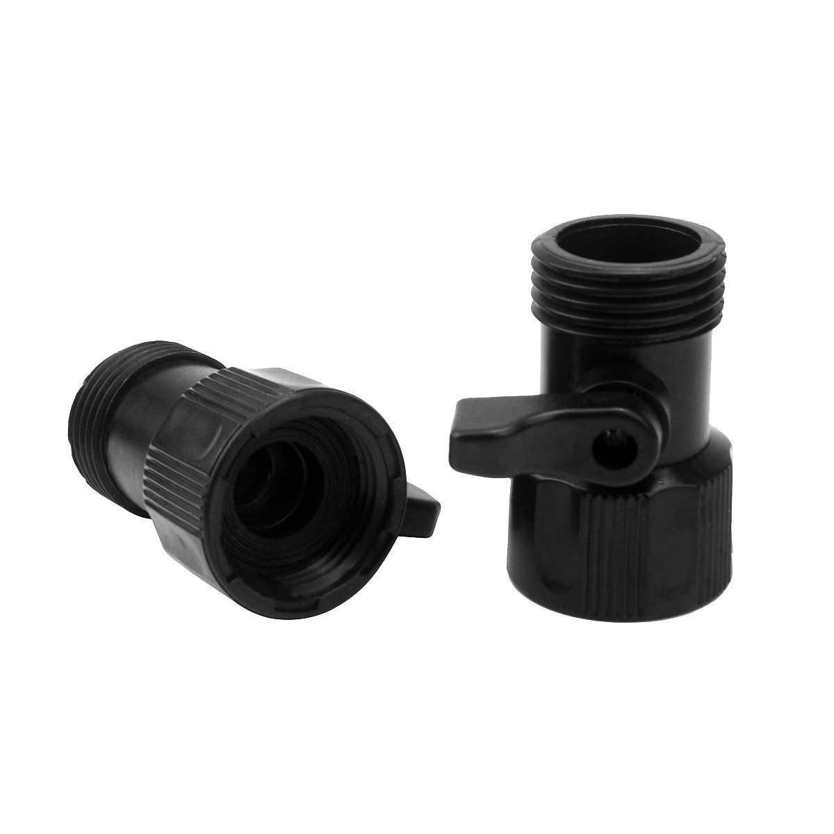 3 Set Di Connettori Per Tubo Da Giardino Espandibile - Kit Riparazione Maschio/femmina Con Valvola On-off, Attacco 3/4" BSP