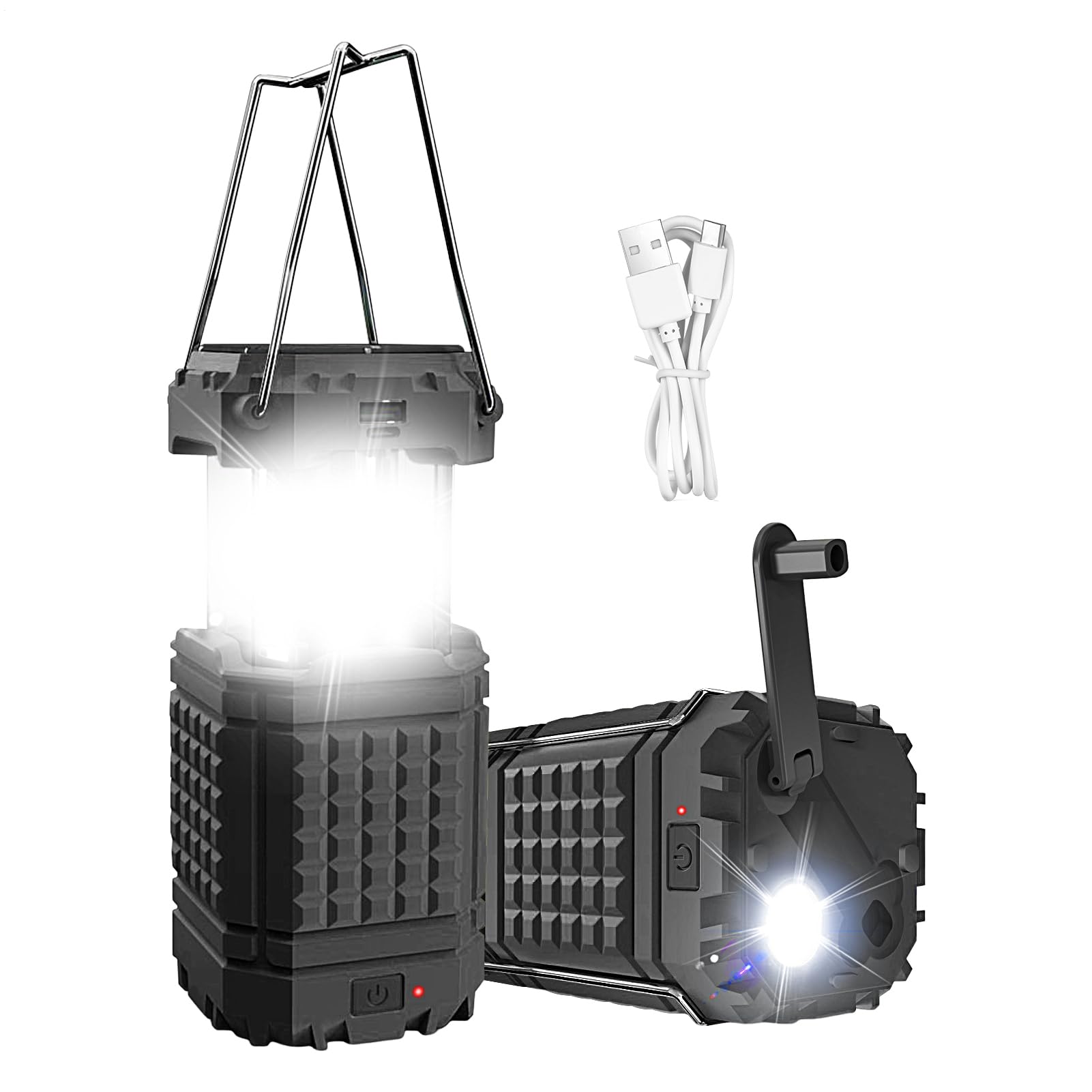 Lampada Solare da Campeggio Torcia Pieghevole | Lampada LED USB Solare da Tenda per cortile, giardino, cortile, giardino posteriore, patio, escursioni, arrampicata,