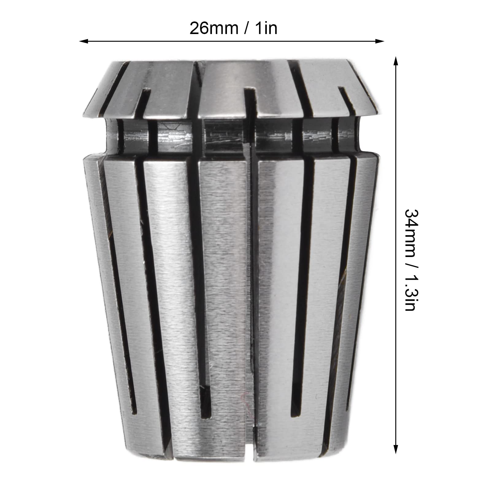 Set di Pinze a Molla ER25, Pinze di Precisione in Acciaio Al Carbonio, 15 Pezzi per Macchine CNC con Intervallo di Serraggio da 2 Mm a 16 Mm