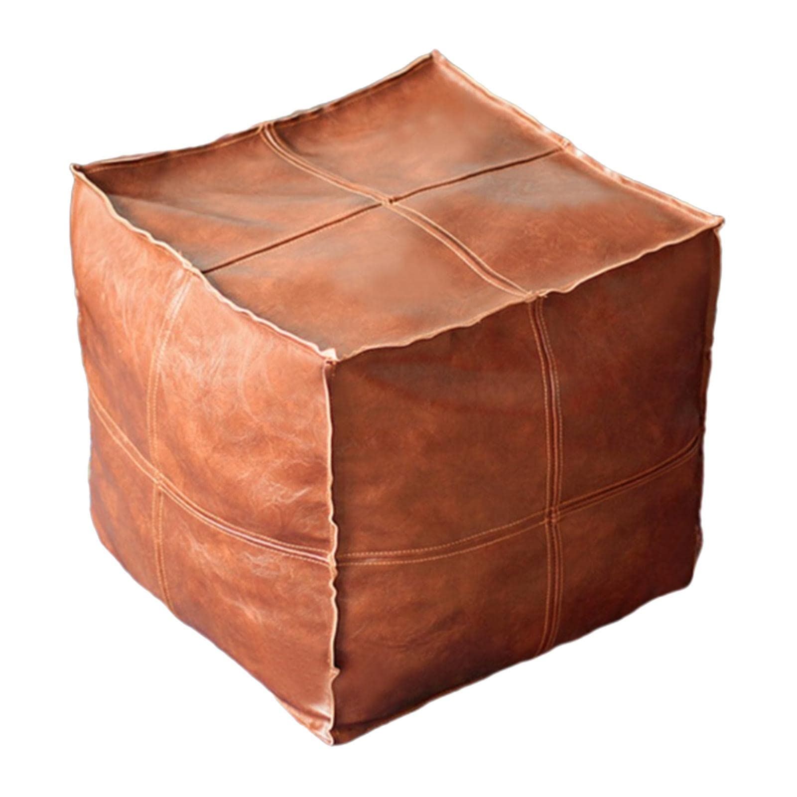 2pcs Boho Moroccan Pouf Cover Footstool Storage Ottoman Decor Living Room |Home & Garden|Furniture|Ottomans, Footstools & Poufs|2 Piece Ottoman Leather Cover.-image-34