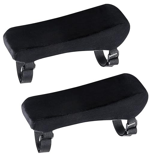 HonGien Set of 2 Comfort Armrest Pads – Black