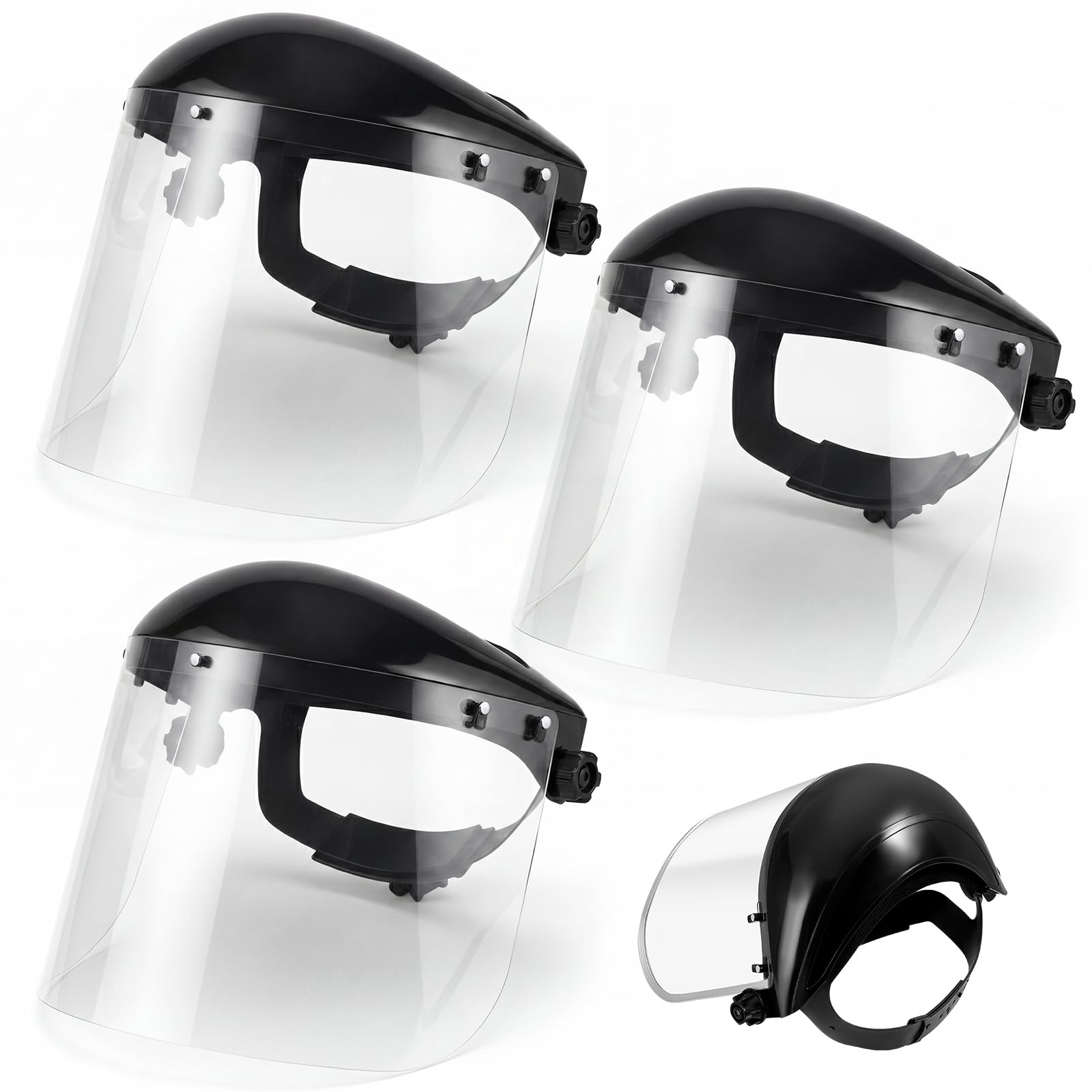 Copkim 3 Pack Face Shield Grinding Cutting, Clear Visor, PET Black — Amazon image 13