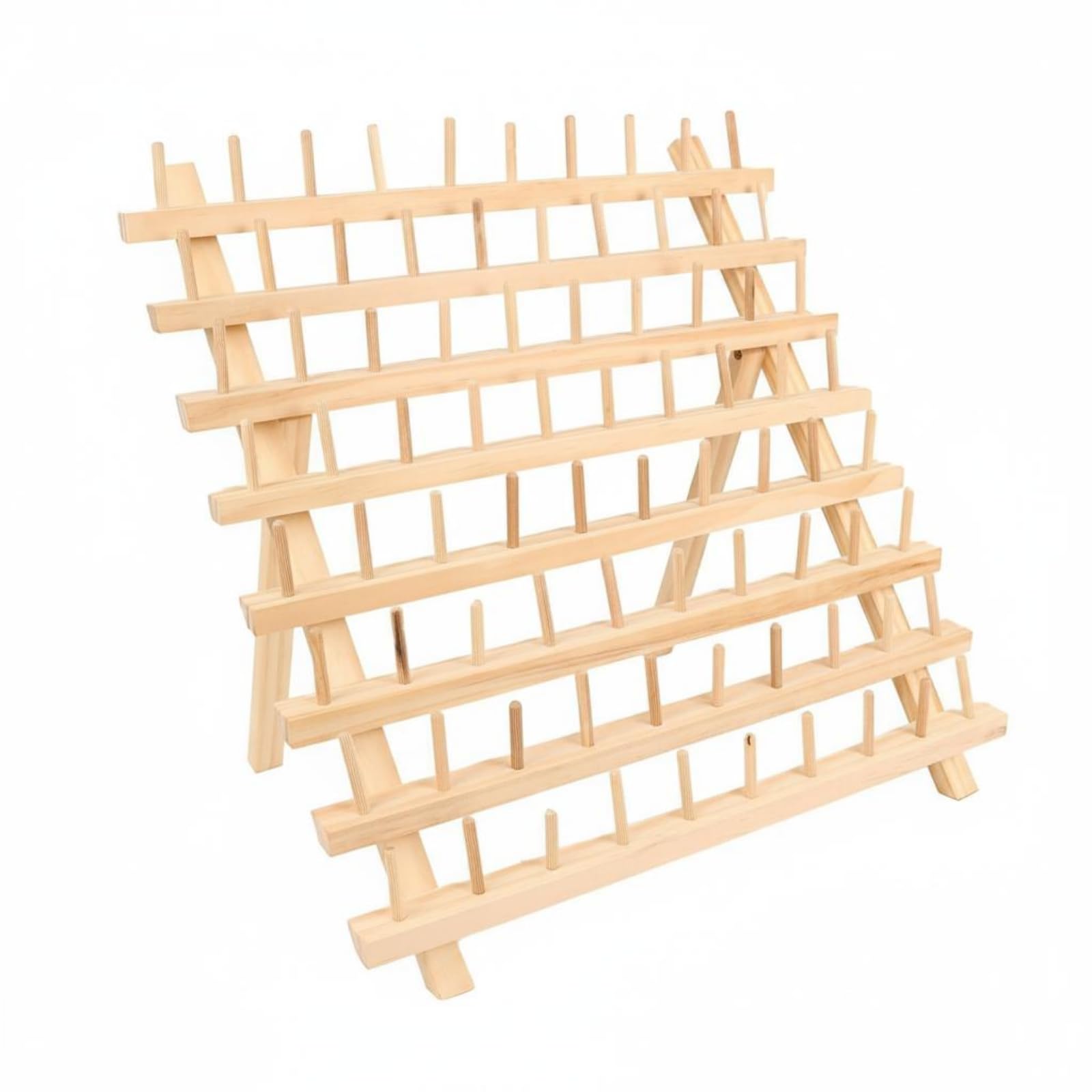 Porta Bobina in Legno Compatto Accessorio da Cucito Superficie Liscia Organizer Tessile