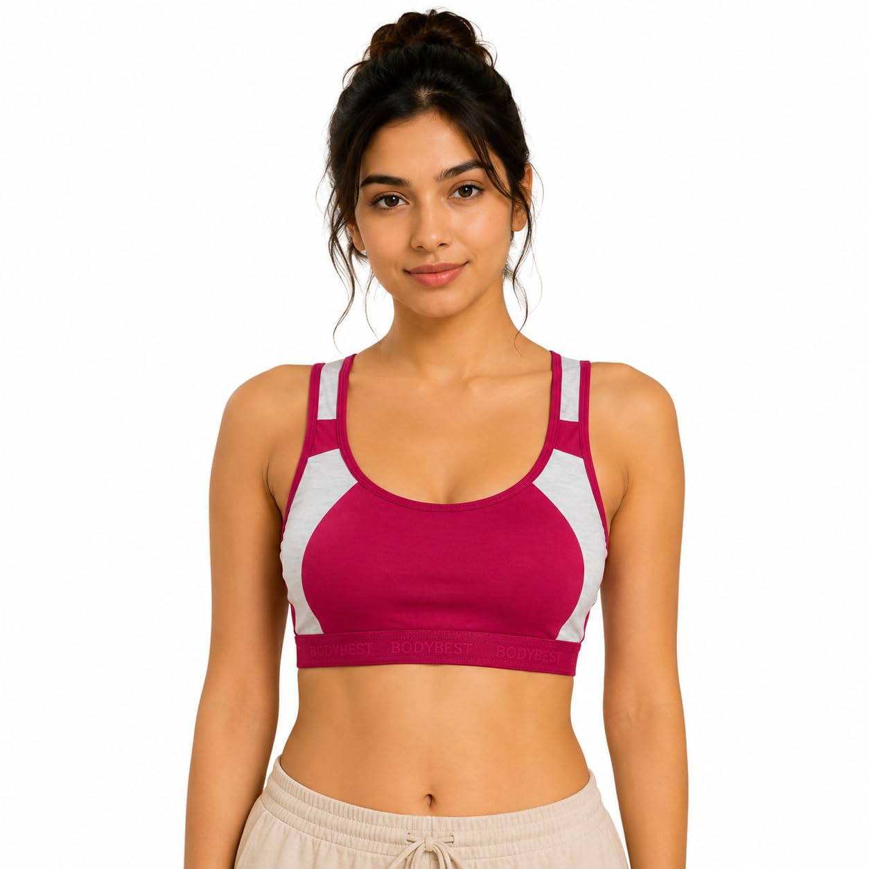 Non-Padded Double Layer Sports Bra-picture-26