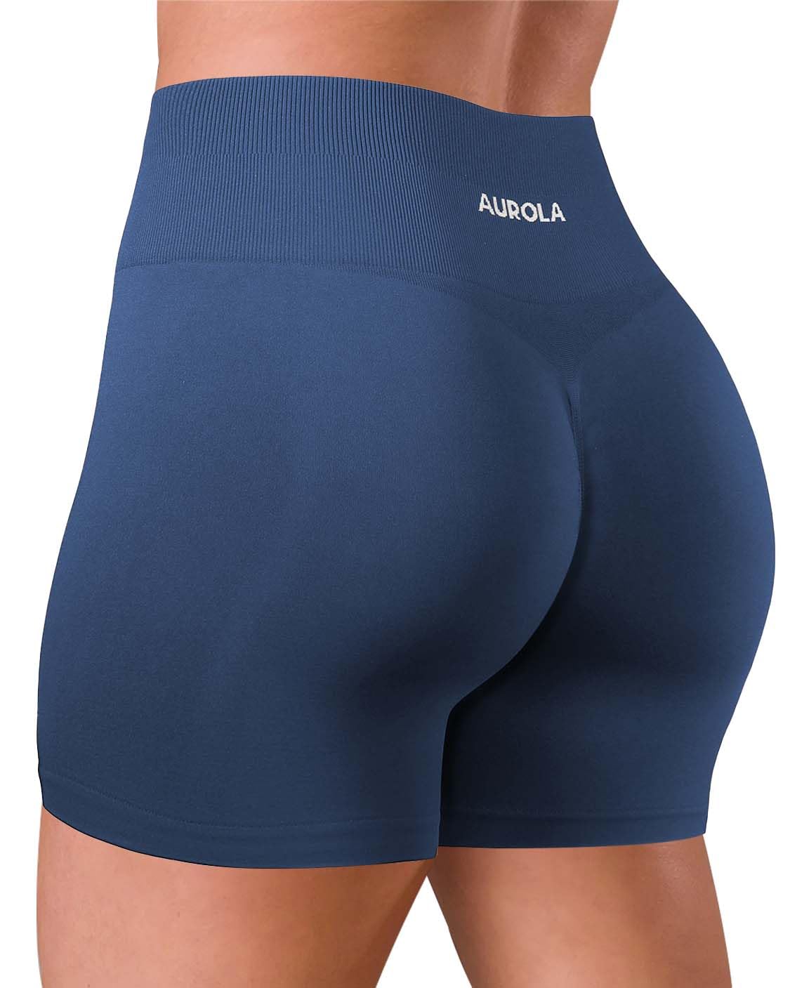 AUROLA Dream Tie Dye Workout Shorts for Women Seamless Scrunch Soft Active Shorts