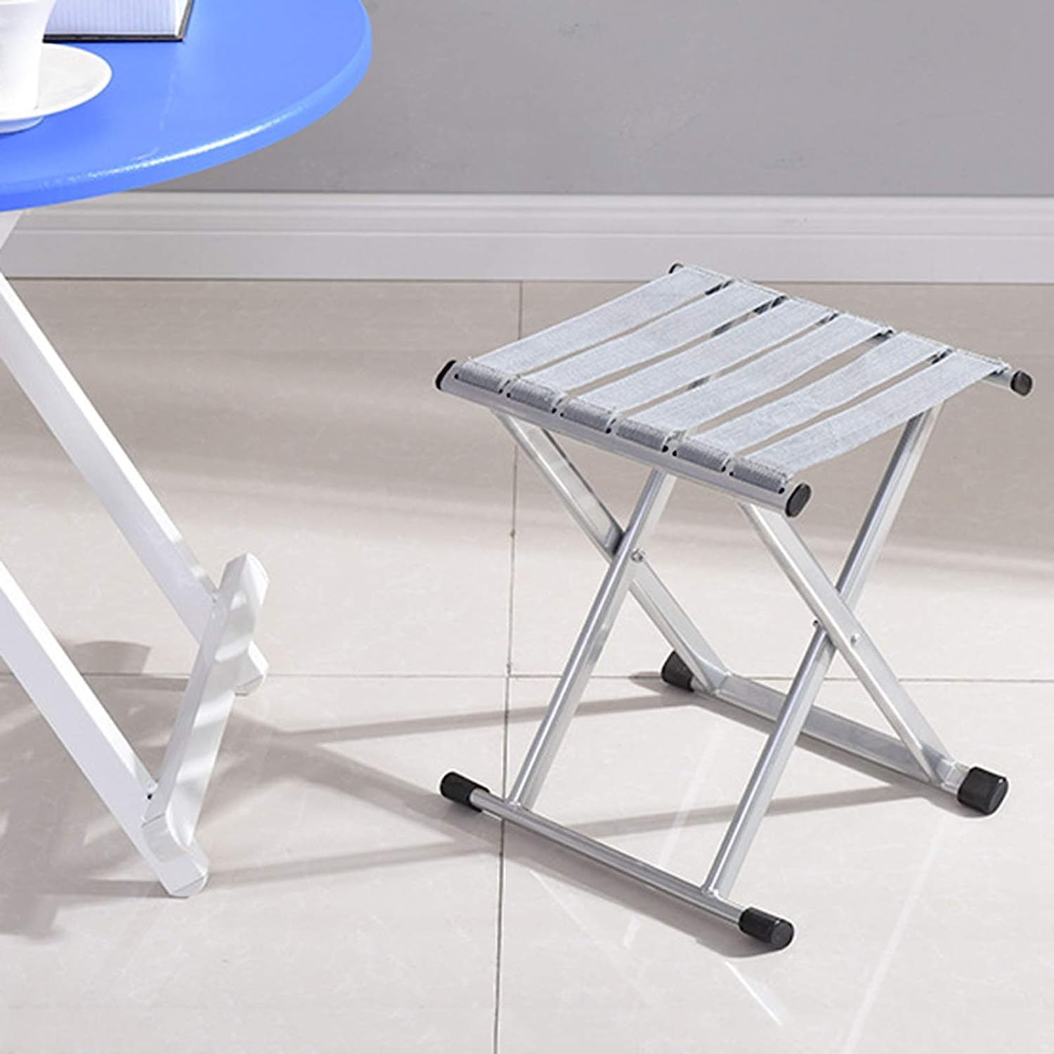 Sedia da Campeggio Pieghevole, Sedia Pieghevole da Spiaggia Multiuso Portatile for Esterni, Sgabello Pieghevole,