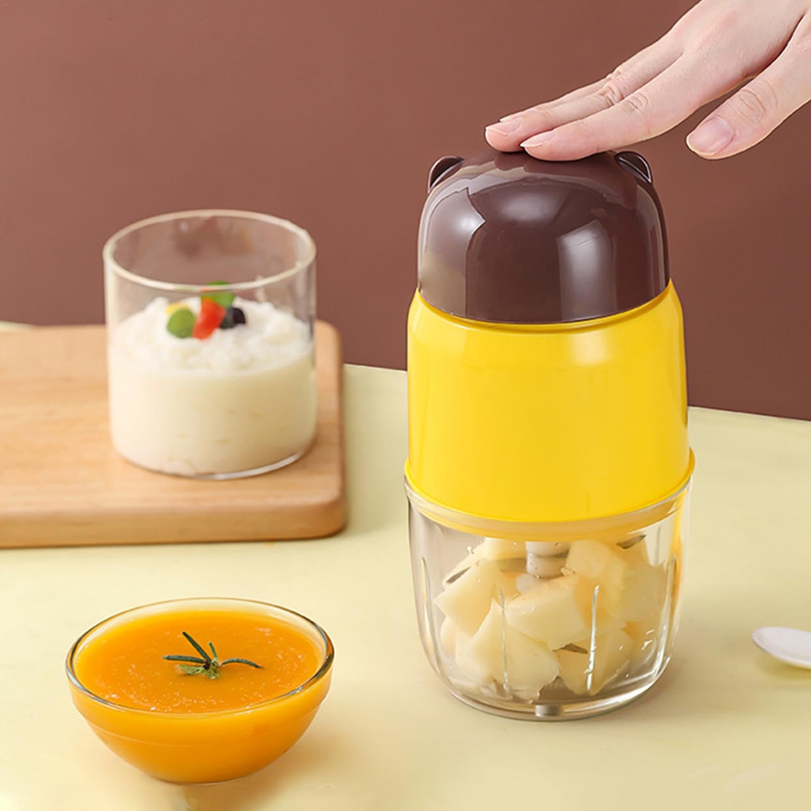 Generisch Kindermixer, Kchenmaschine fr Kinder - Automatischer Lebensmittelmixer | Tragbarer Mixer in Lebensmittelqualitt, abnehmbarer Lebensmittelmixer fr Zuhause, Reisen