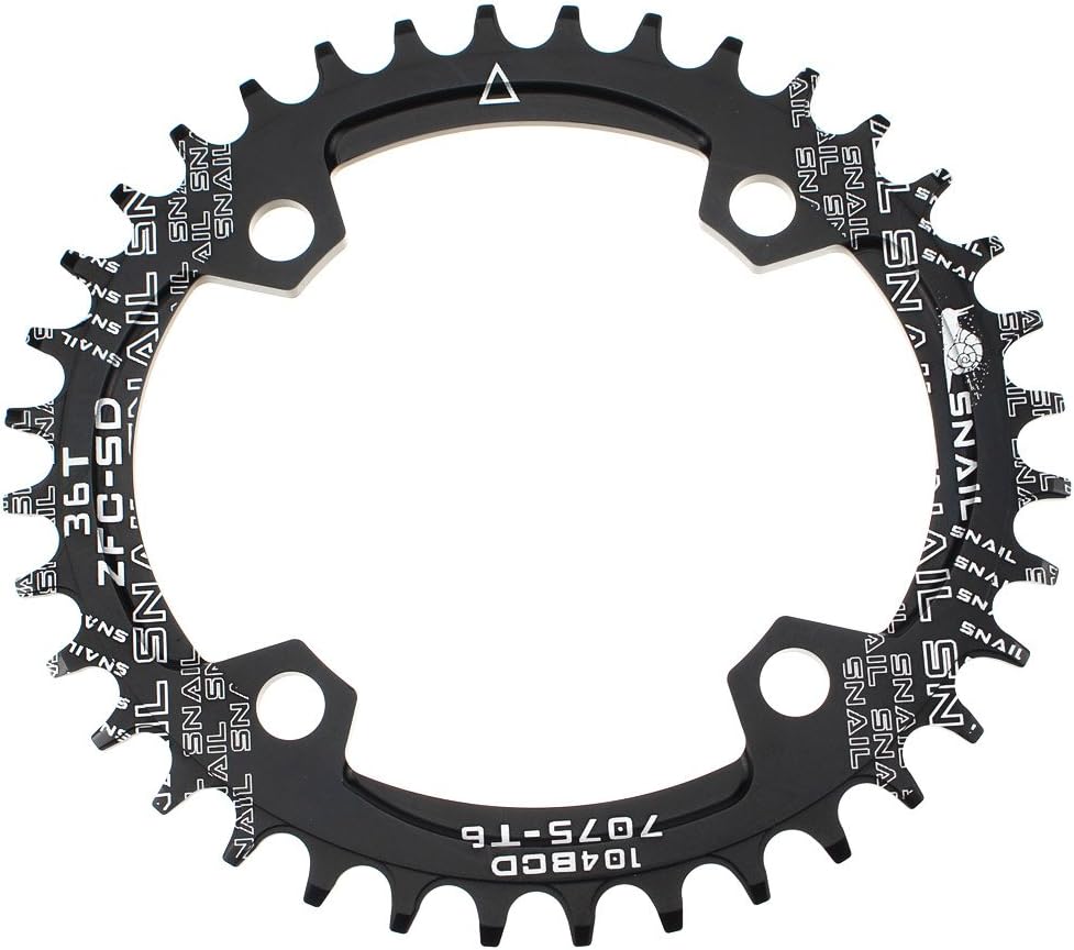 FOMTOR Oval Chainring 36T Ultralight Single Narrow Wide Chain Ring for