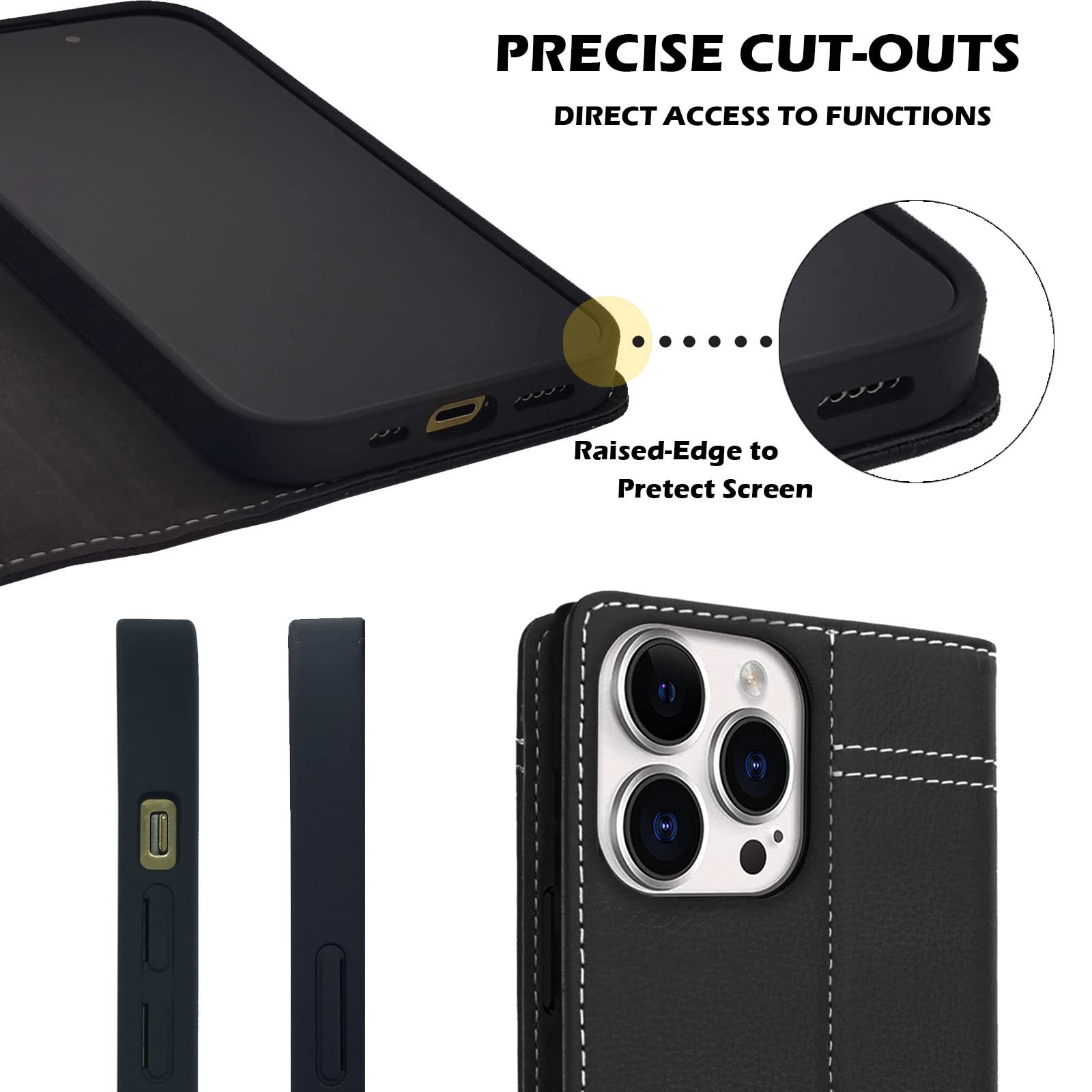 Apple Custodia iPhone 14 Pro in Pelle - Inchiostro