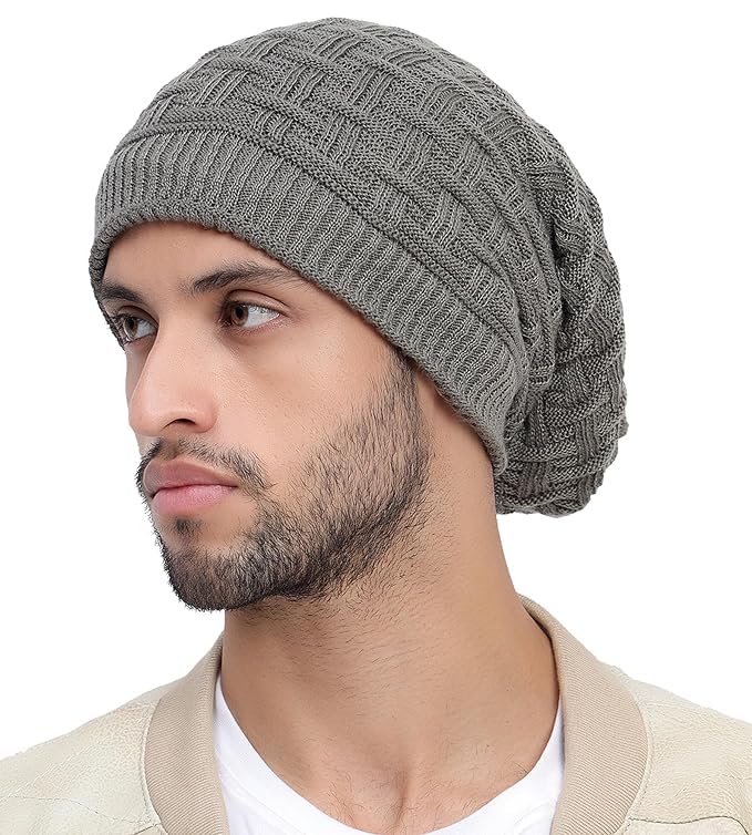 UMANI® Beanie Cap for Men Women Skull Slouchy Winter Woolen Knitt...