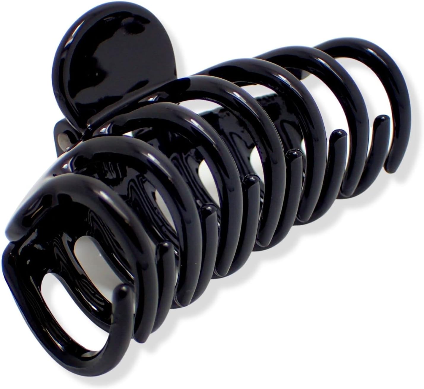 Topkids Accessories 2x 6cm/2.4" Small Mini Hair Claw Clips Hair Clips Women Clips for Hair Claw Grip Hair Clip Hair Claws Hair Claw Clip for All Hair Types Thick and Fine Hair 2pc (Black) - Image 3