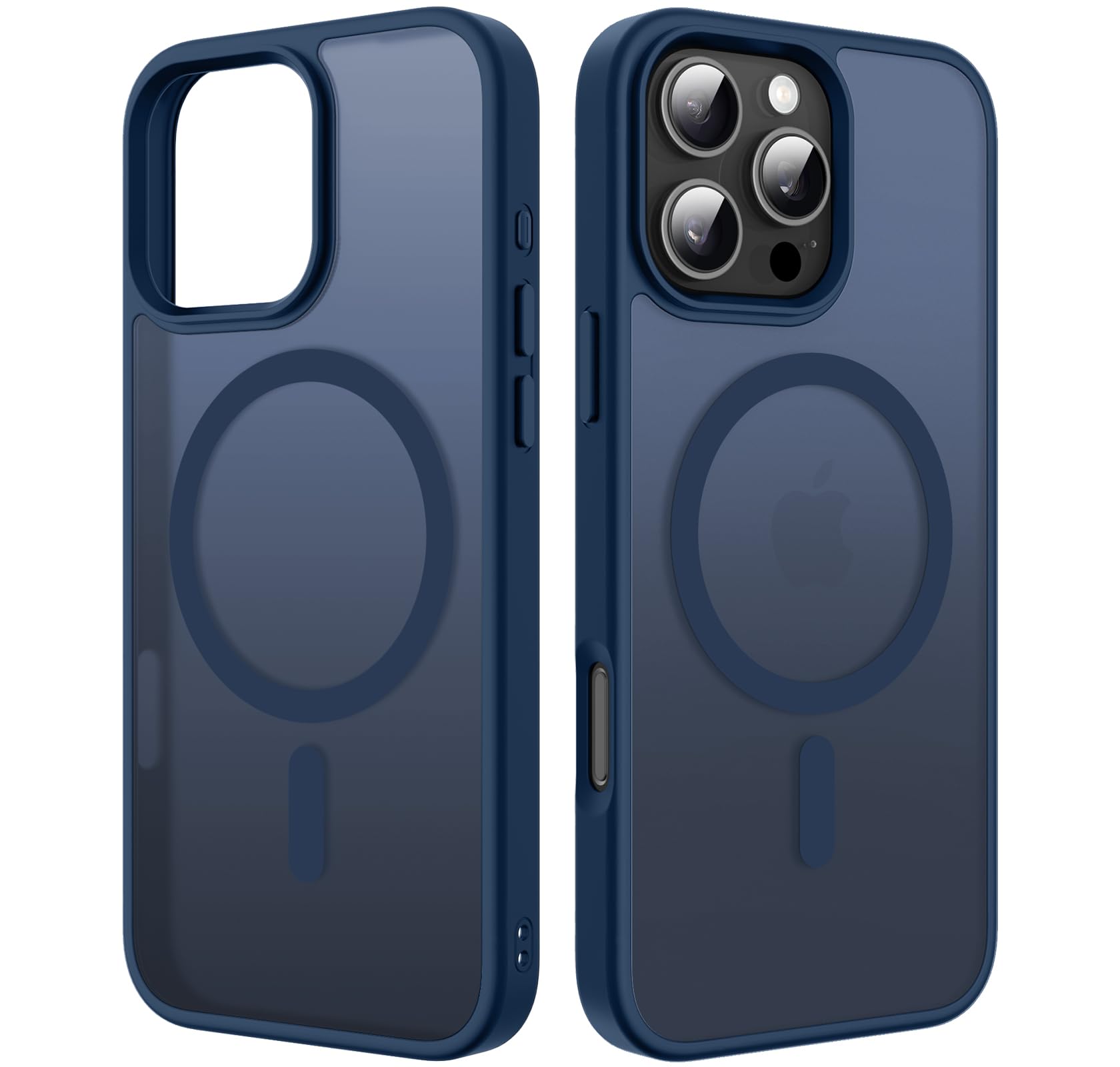 Custodia In Silicone Magnetico Per IPhone 16/Pro/Pro Max | Morbida E Setosa, Antiurto, Compatibile Con Ricarica Wireless | Colori: Nero, Bianco, Rosso, Blu, Rosa, Viola - 2