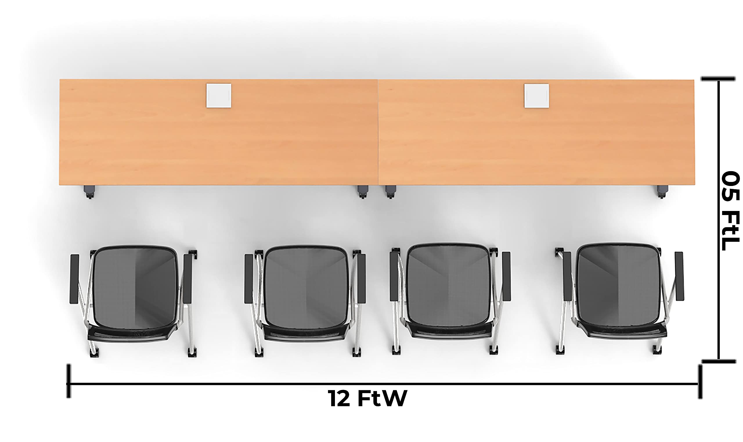 Amazon.com: 4 Person Tables Training Meeting Seminar Classroom