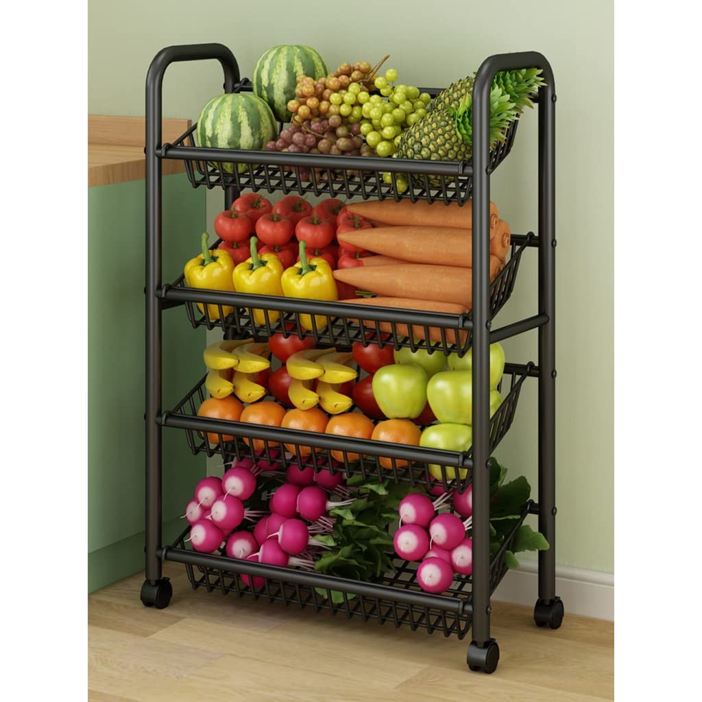 Carrito de almacenamiento rodante de 3 niveles con estante de metal desmontable, carrito multiusos para lavandería, sala de juegos, garaje, oficina o dormitorio, organiza tu espacio de manera