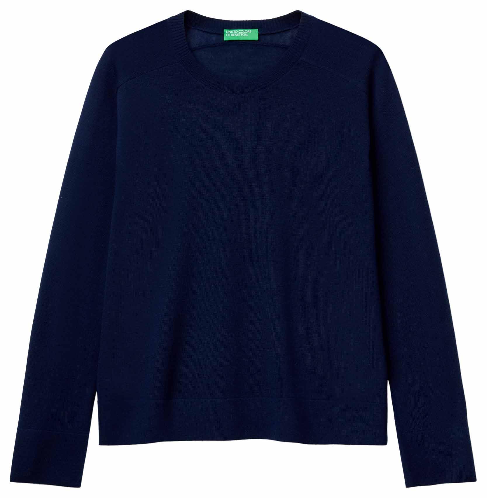 United Colors of Benetton Maglia G/C M/L 11ahd10cv Maglione Donna (Pacco da 1)