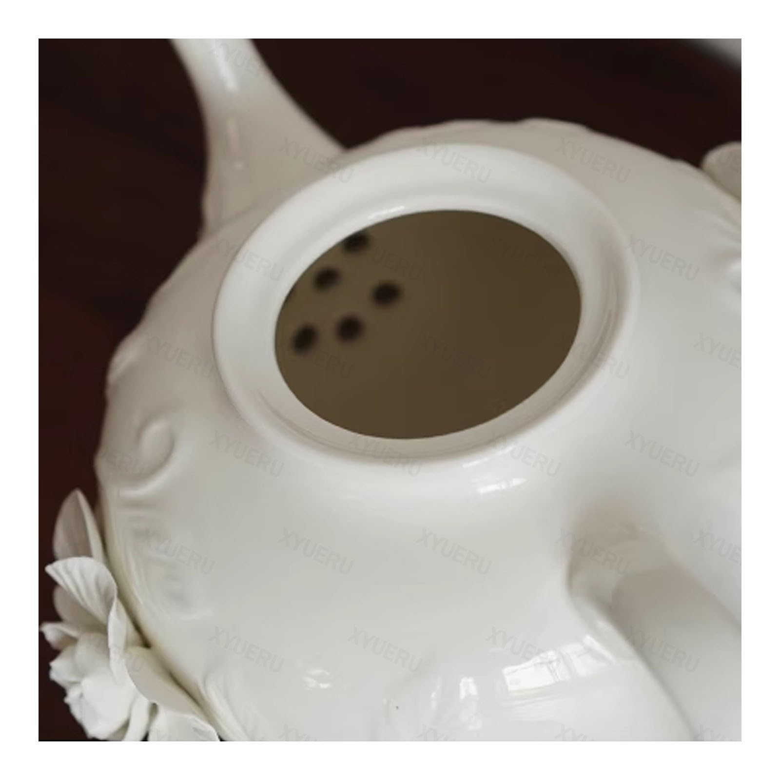 Czajniczek, europejski porcelanowy dzbanek do kawy, przenośny czajnik filtrujący, dzbanek na popołudniową herbatę, dzbanek na mleko do herbaty