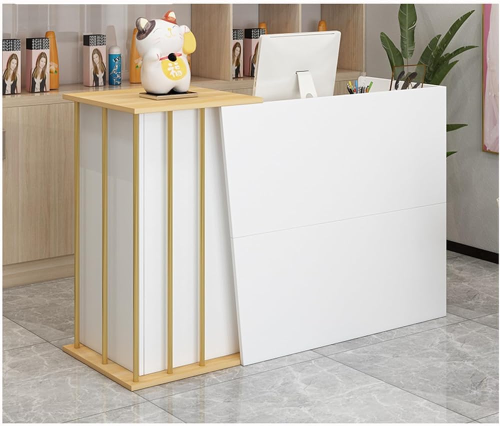 Nowoczesny Woo Recept Counter Retail Cashier De na rynki Odzież res & Small Sinesses Front De z Der (ciepła biel 100x40x90cm)