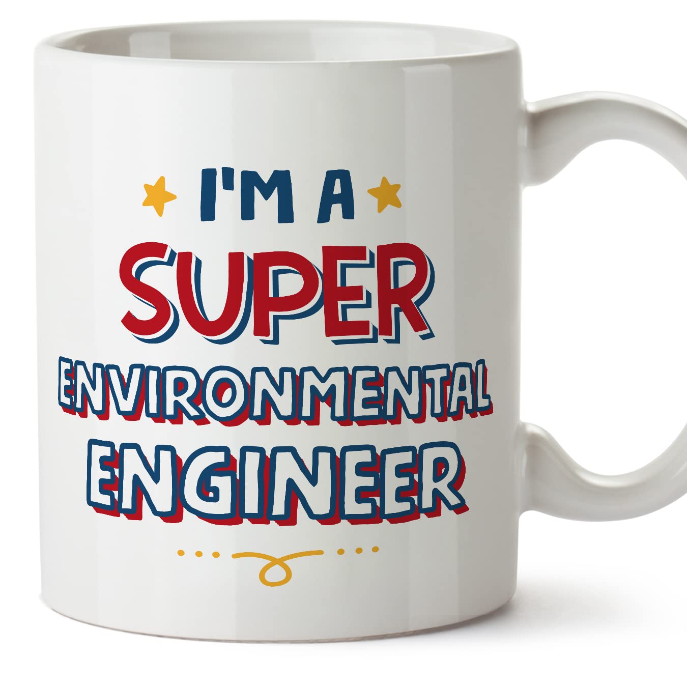 MUGFFINS Environmental Engineer Mug - in English - I'm Super - Funny Gift for Colleagues - Ceramic 11oz Mug โ image 1
