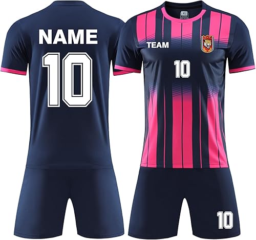 Camisetas de fútbol personalizadas para hombres, mujeres, niños, camisetas de fútbol personalizadas, pantalones cortos, uniformes de equipo de