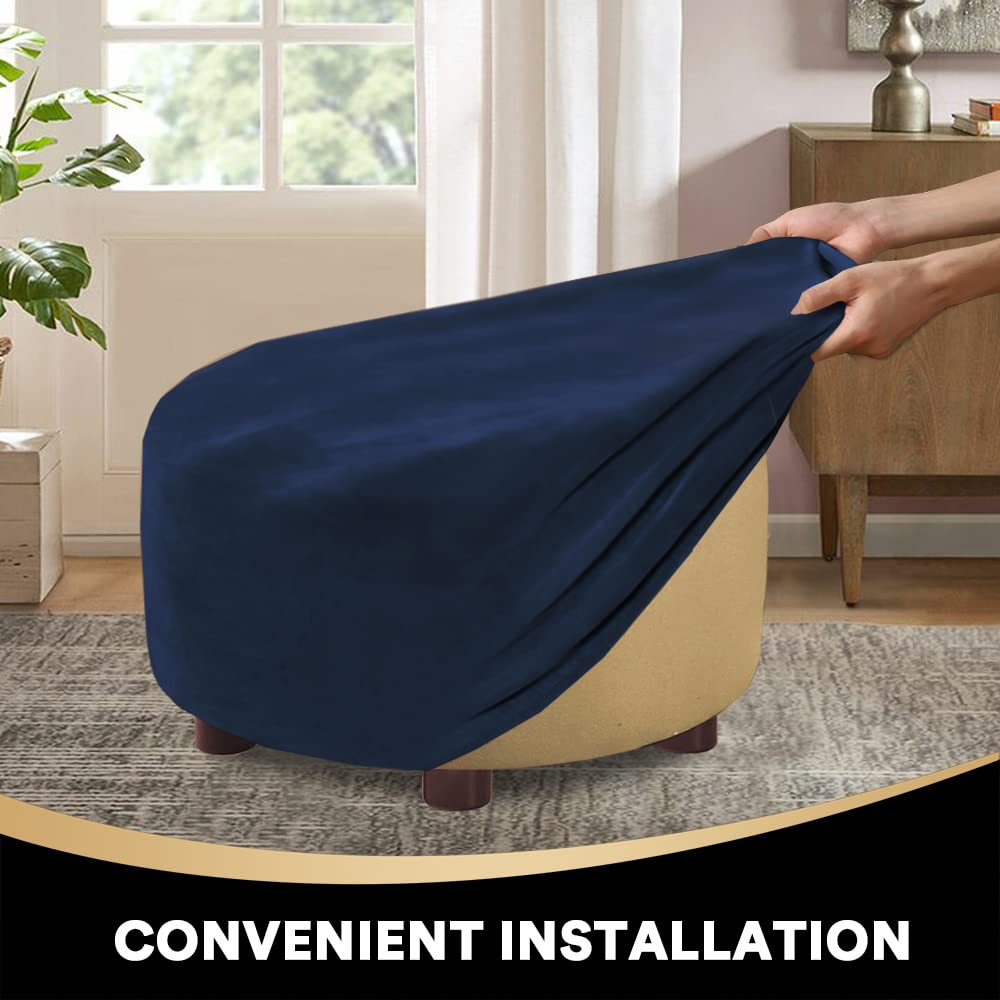 Sgabello da camera da letto di lusso in pelle moderna Villa soggiorno rimovibile
