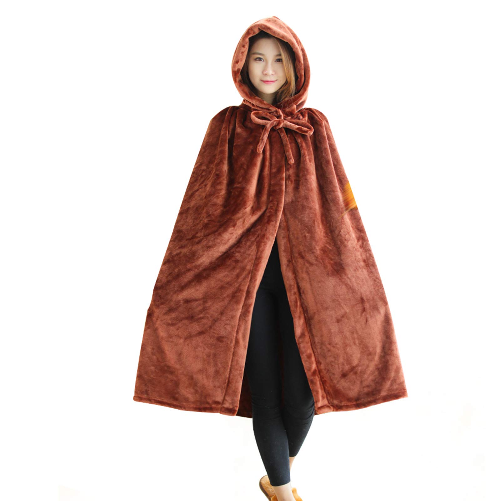 CJSWT Wearable Blanket, Flannel Fleece Body Blanket Robe- Warm Plush Wearable Blanket Throw for Adult, Women and Men,130X230cm,B