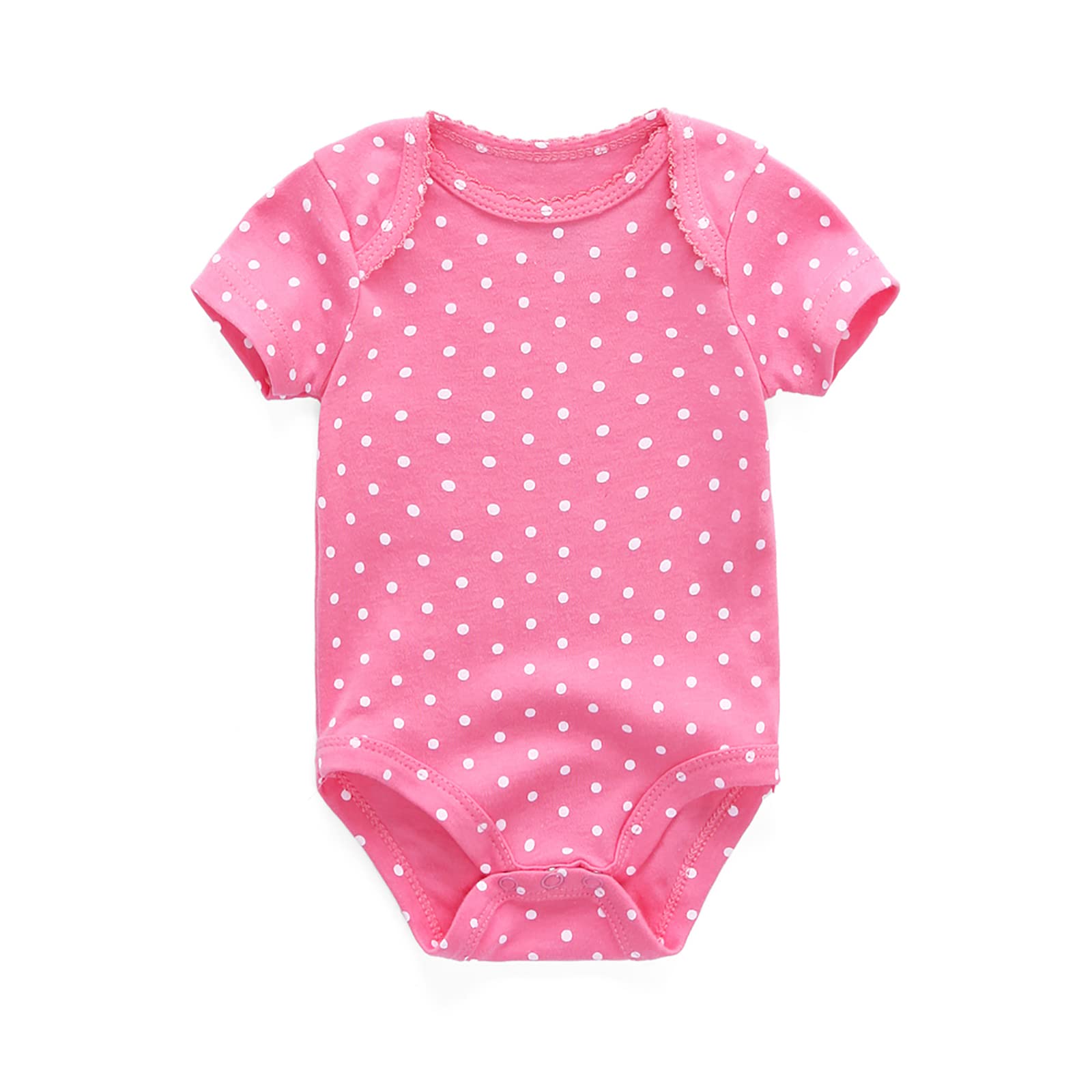 Chamie Baby Bodysuit Cotton Short Sleeve Vests for Newborn 5-Pack One-Piece Suit for Boy and Girl 0-12 Months… - 3