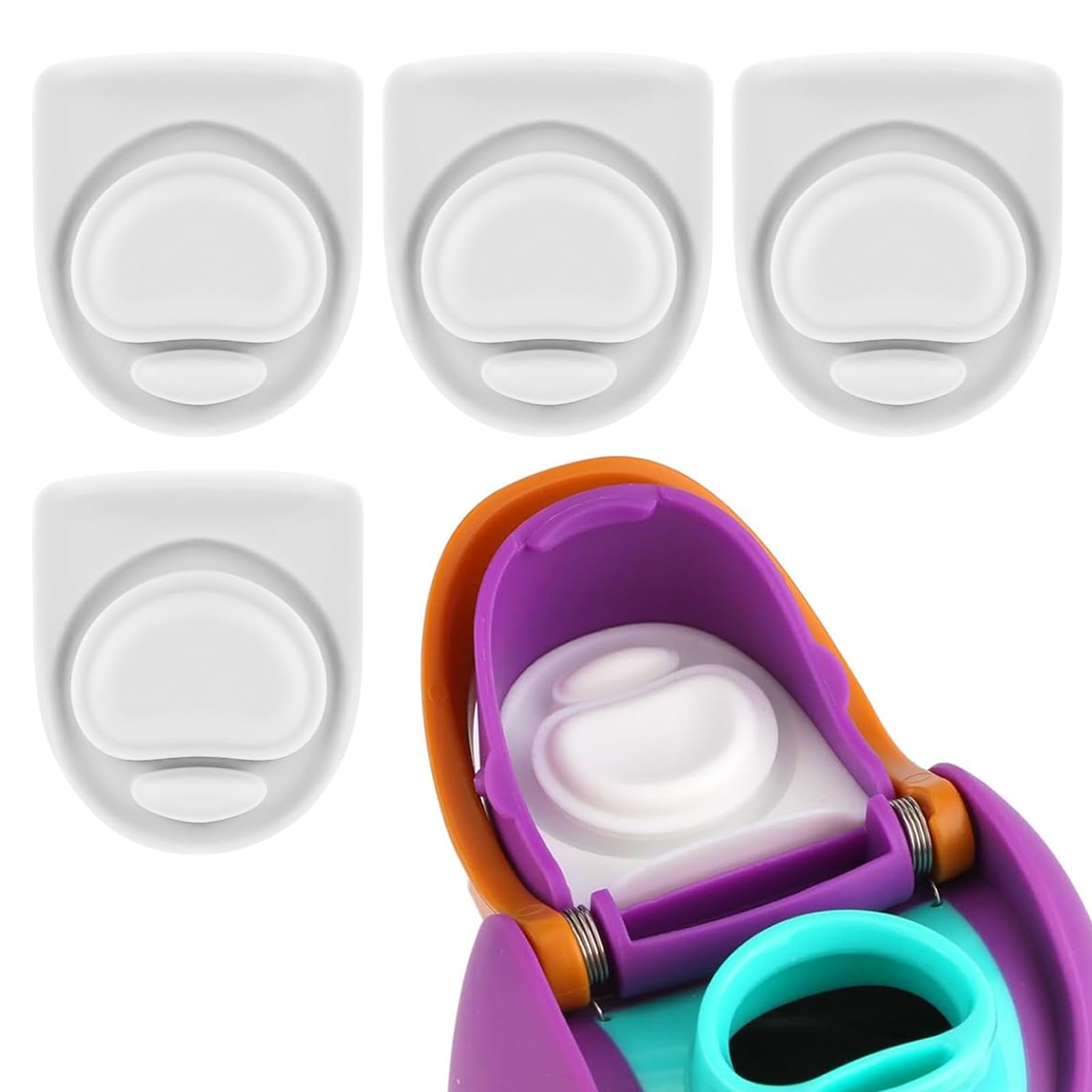 BMSQOFD 4pcs Replacement Rubber Stopper Seal Compatible with Owala FreeSip 24oz 32oz,Water Bottle Lid Cap Silicone Seal Parts for Owala 16/19/24/32/40oz Spout Gasket Mouthpiece Piece Accessories AT3 โ image 1