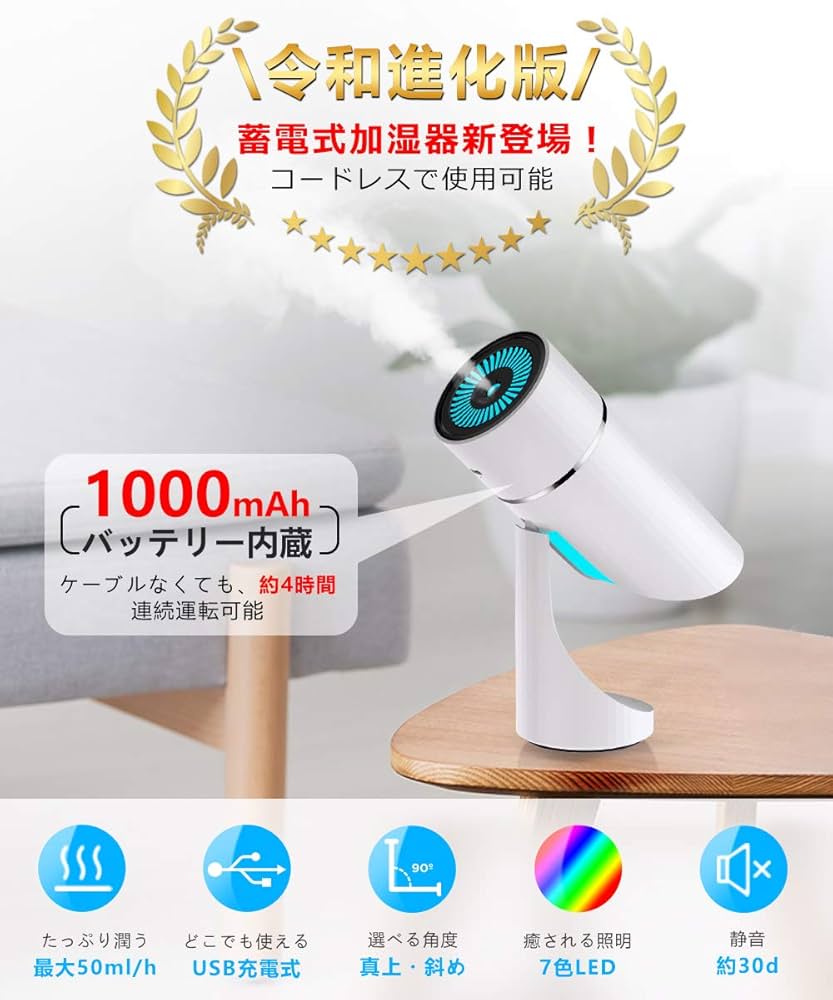 【未使用品】トトロ　USB電源加湿器 楽天市場】加湿器 卓上 おしゃれ 加湿 超音波式 ミスト 小型 LED