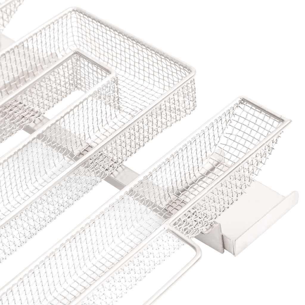 Generador de humo frío de 4 lados de 22,5 cm de acero inoxidable 304 con asas, caja de humo para virutas de ahumado, para pescado, carne, queso, verduras, accesorios para barbacoa