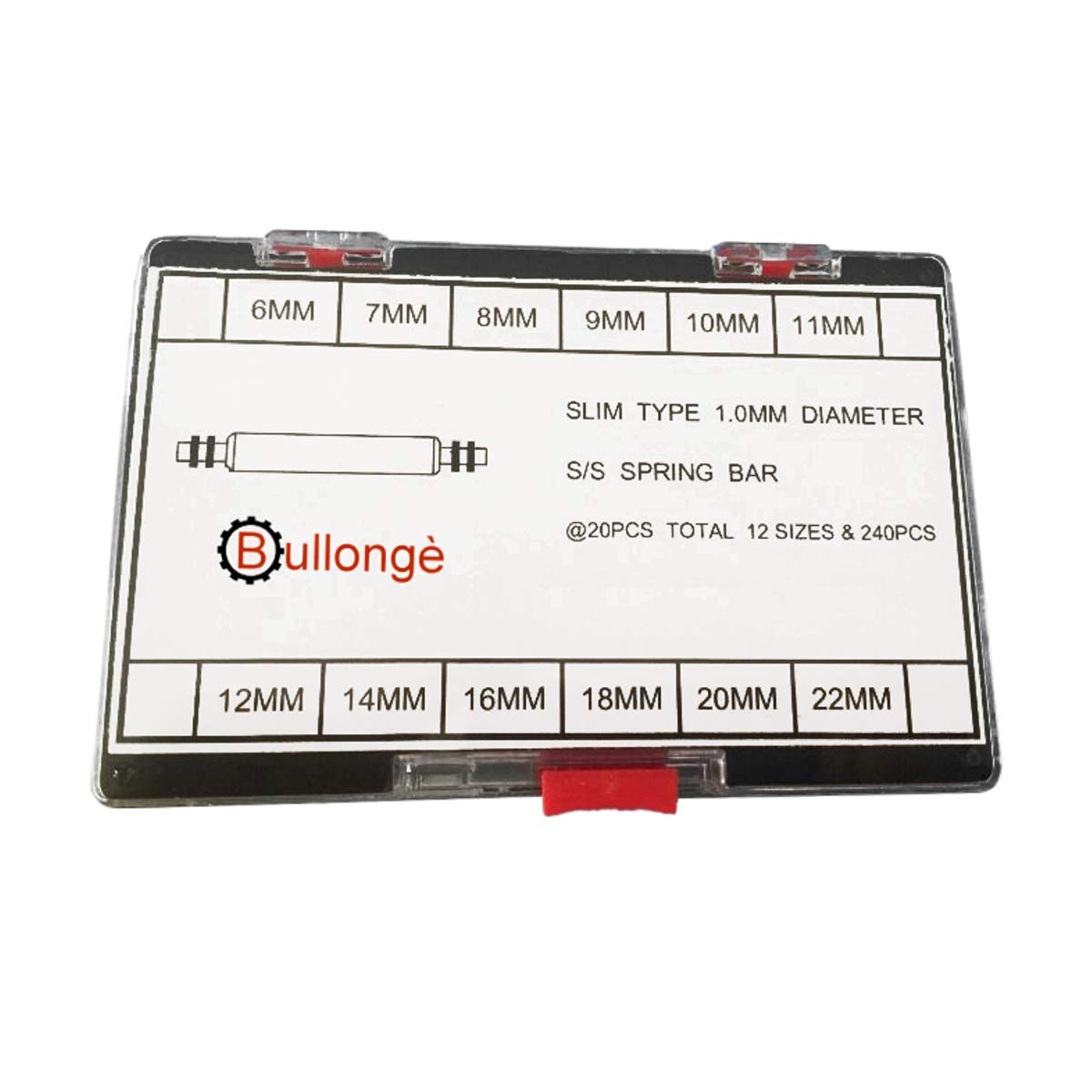 240 Federstege/Federstifte für Uhren ULTRADÜNN 1mm von BULLONGÈ