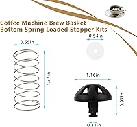 Vista 2 de Cesta de café para máquina de café con resorte inferior, kit de tapón de repuesto para máquina de café Mr. Coffee Hamilton, accesorio 990117900 2