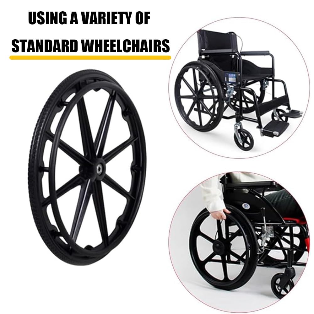 Conjunto De 2 Rueda Trasera Para Silla De Ruedas, Repuestos Para Neumáticos De 20/22/24", Neumáticos Todoterreno Para Silla De Ruedas