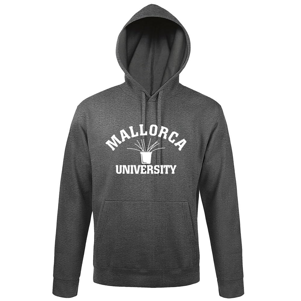 Mallorca Univerity męska bluza z kapturem rozpinana, wrzosowy, ciemnoszary, XL