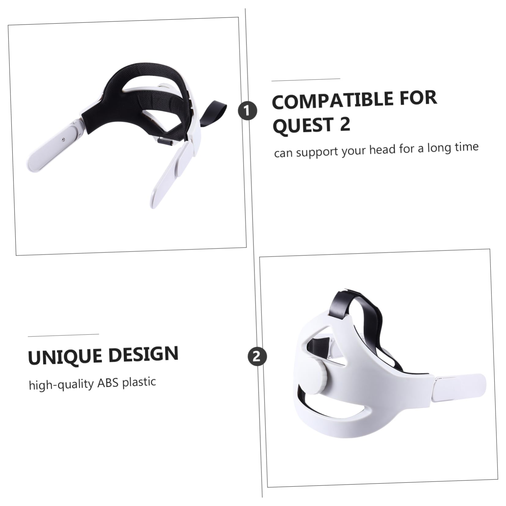 Cinturino per Testa per Visore Vr Regolabile Compatibile con Visori di Seconda Generazione Cuscinetto per Testa Antiscivolo Fascia Protettiva