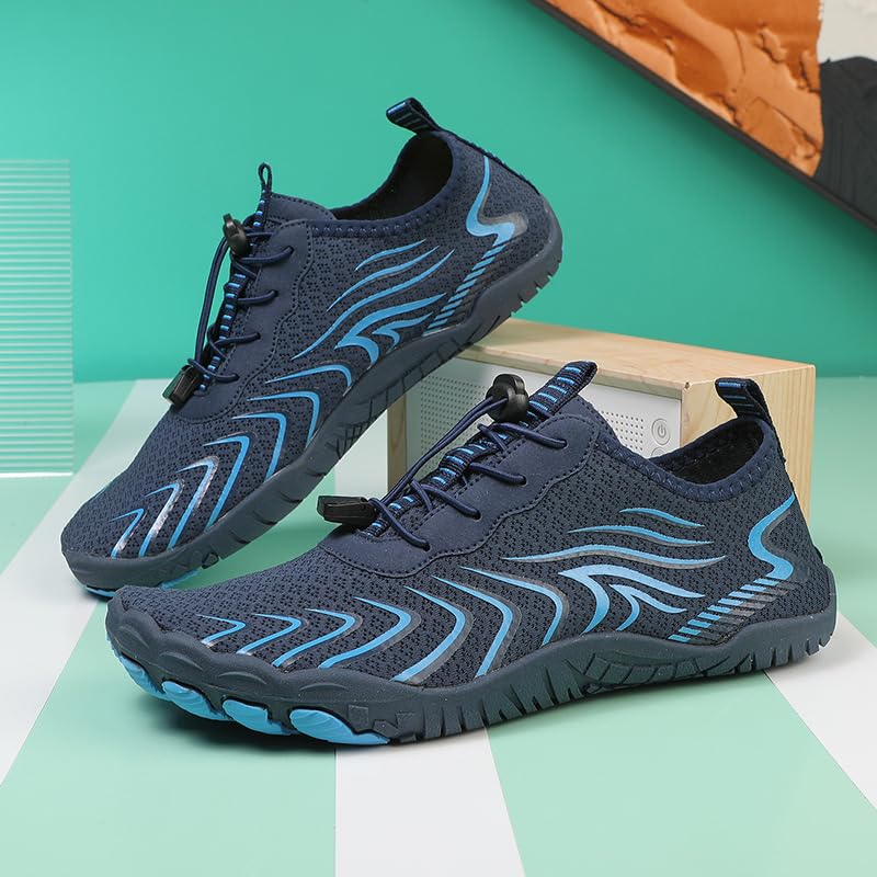 Barefoot Shoes Men Toe Shoes for Men Minimalist Shoes Mens Barefoot Shoes Mens Workout Shoes Men's Cross-Trainer Water Shoes Non-Slip Breathable Barefoot Beach Pool Aqua Swim Surf Hiking Walking Shoes3