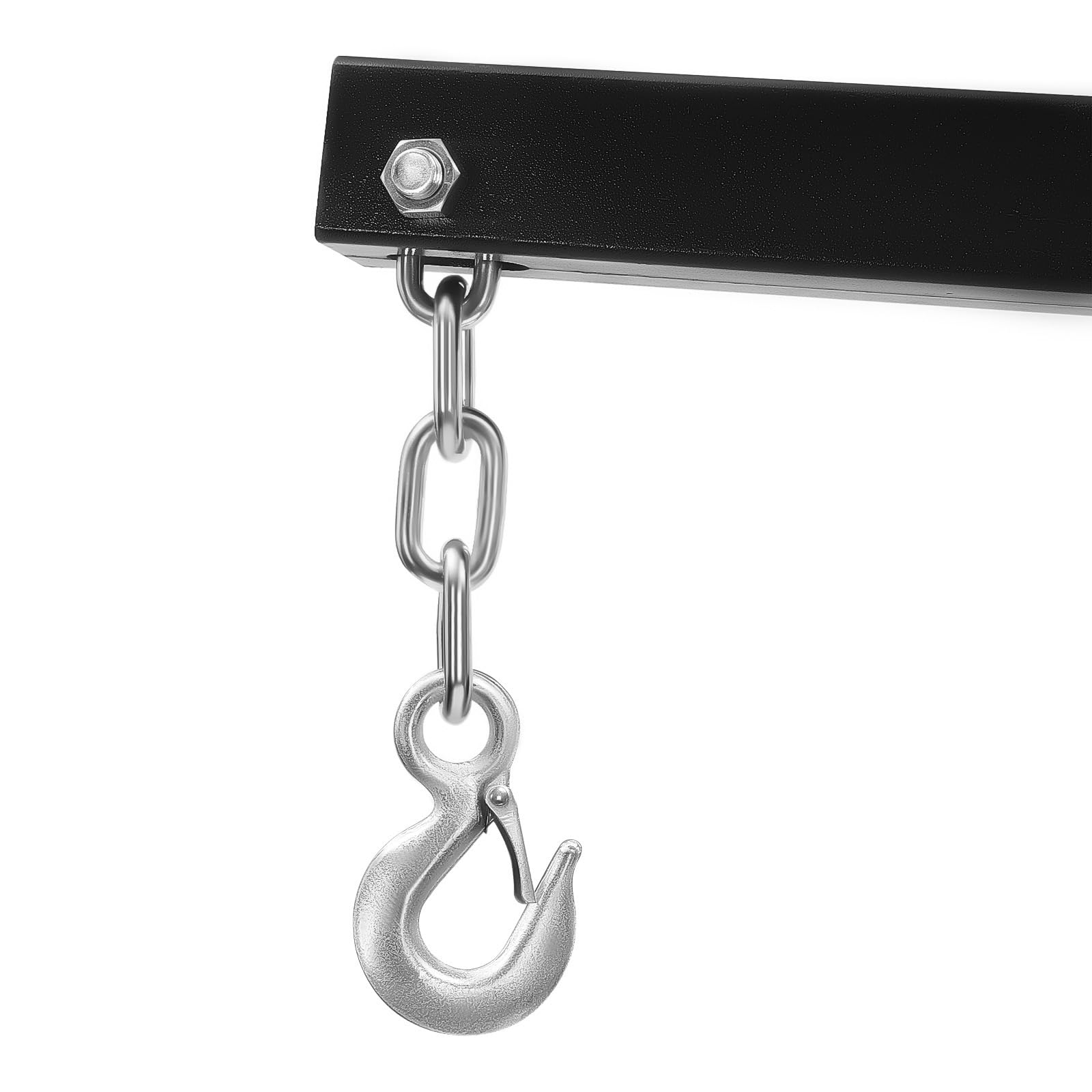 Grúa de taller plegable, 0,5 T/1 T/1,5T/2T Posiciones ajustables, 2000 kg, elevador hidráulico de motor de acero al carbono, 6 ruedas giratorias de hierro, distancia entre ganchos de 210 cm