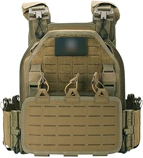 PONIT Outdoor Training Vest, Removable Tactical Undershirt, Body Protection Equipment (Color : Khaki, Size : One size)